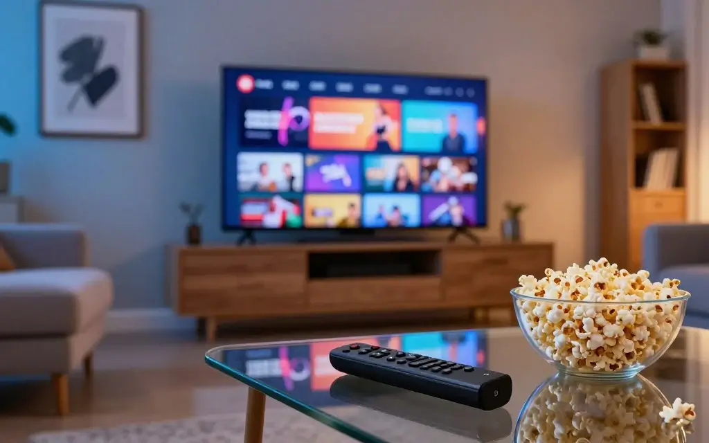 IPTV Setup Anleitung – App-Oberfläche mit russischen Sendern auf Fire TV Stick