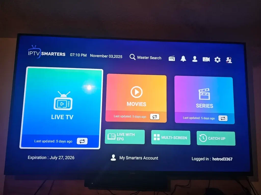 IPTV Smarters Pro Player Übersicht