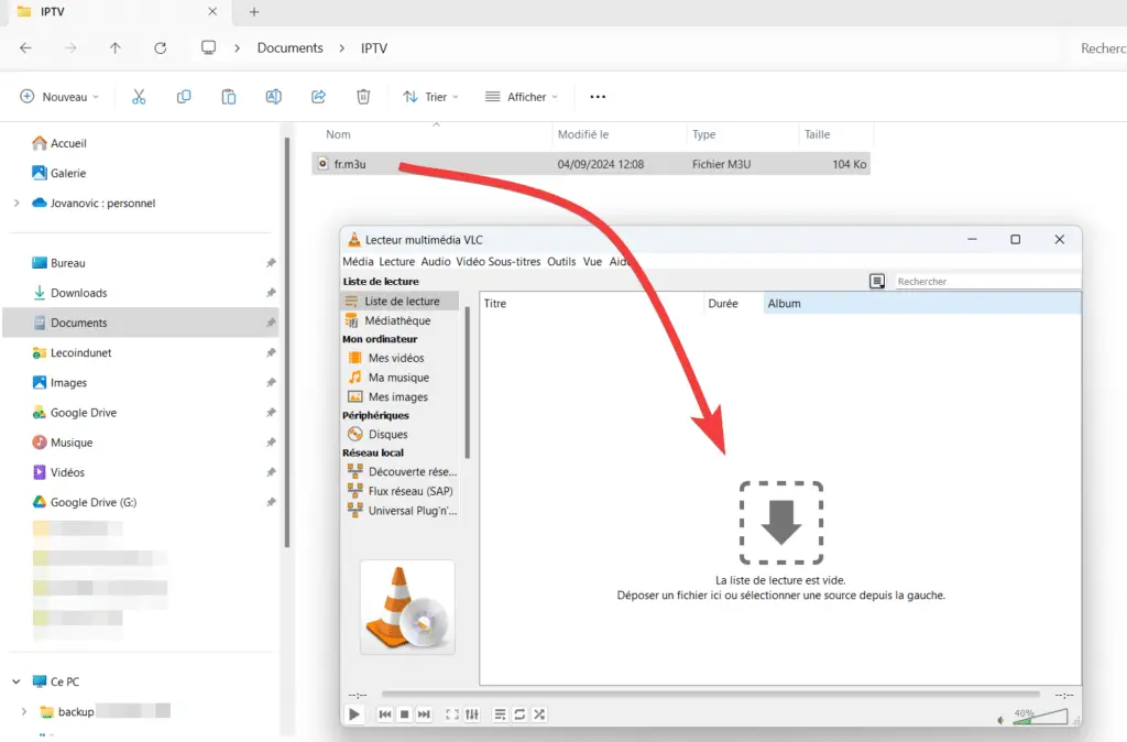 VLC IPTV M3U playlist