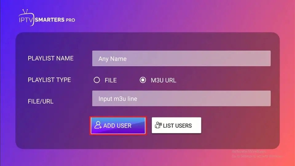 iptv smarters pro m3u playlist